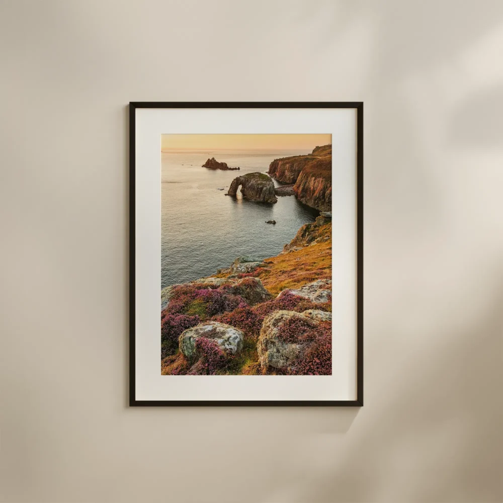 Enys Dodnan Arch Sunset print
